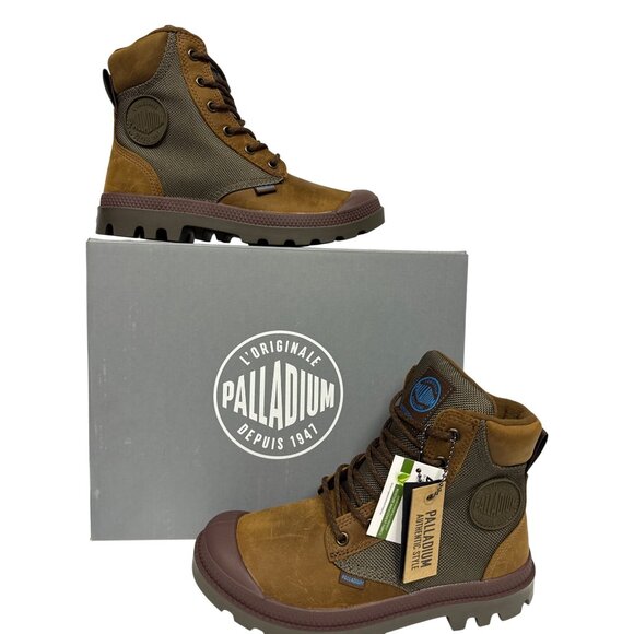 Palladium Pampa Women's Boots Sport Cuff WPN Bridle Brown Waterproof Size 7 - Picture 1 of 12